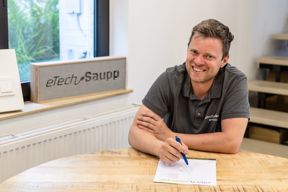 Simon Saupp im Büro